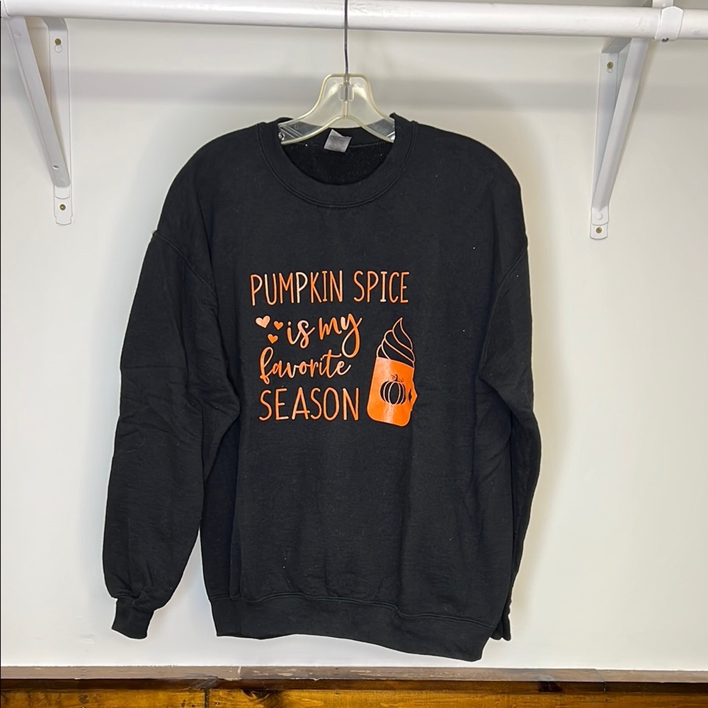 “Pumpkin Spice is‎ my Favorite Season” Black Sweatshirt- M
